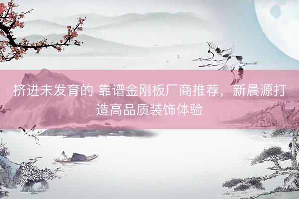 挤进未发育的 靠谱金刚板厂商推荐，新晨源打造高品质装饰体验