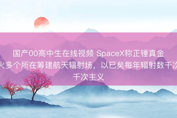 国产00高中生在线视频 SpaceX称正锤真金不怕火多个所在筹建航天辐射场，以已矣每年辐射数千次主义